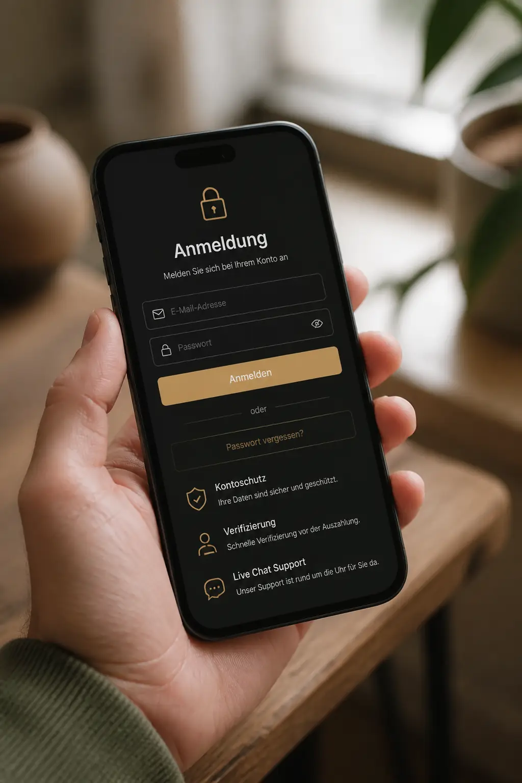 Lucky Ones Login: Anmeldung und Kontoschutz visual guide for Lucky Ones Casino